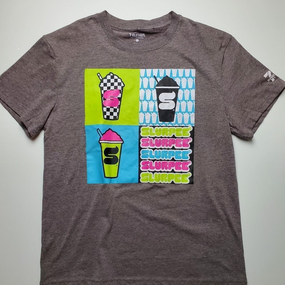 7 Eleven 711 Slurpee Neon 90s Style Pop Culture Graphic Tee